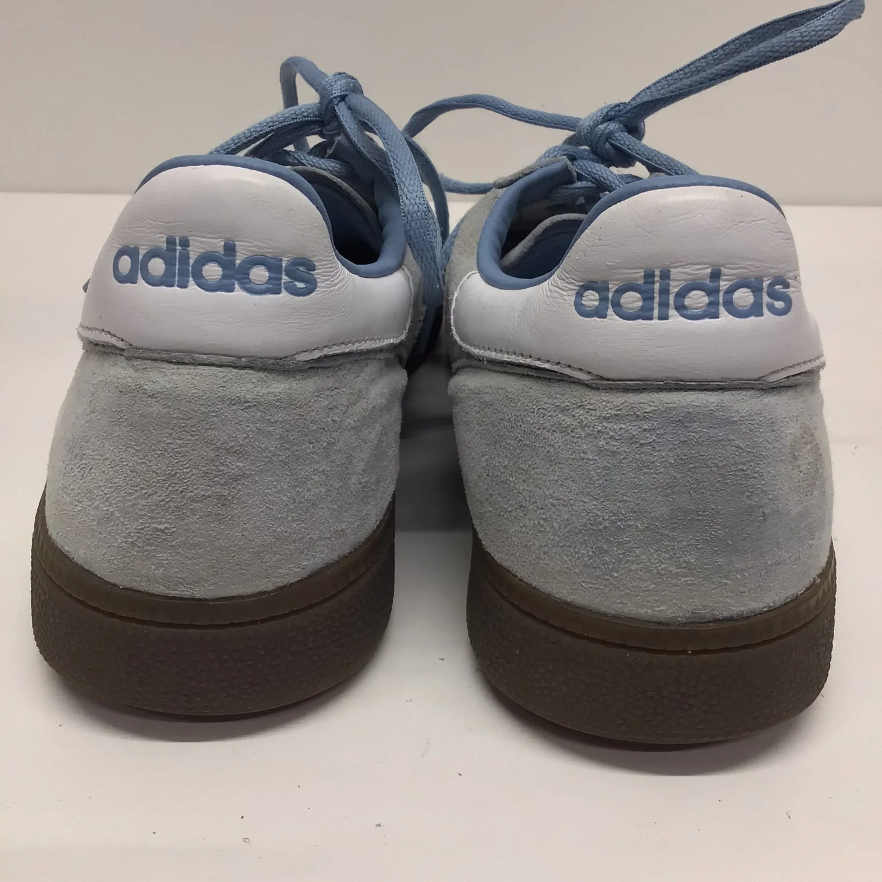 Adidas Handball Spezial Light Blue & White Trainers Size 10 UK