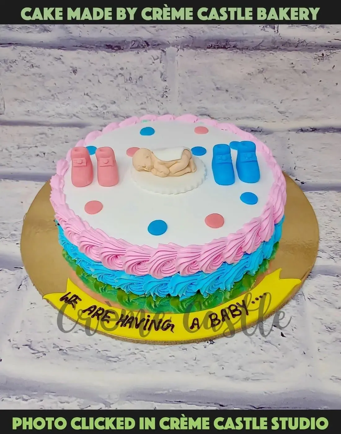 Baby Shower Shoes Cake