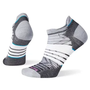 Smartwool Run Zero Cushion Stripe Black Low Ankle Socks (Women's)