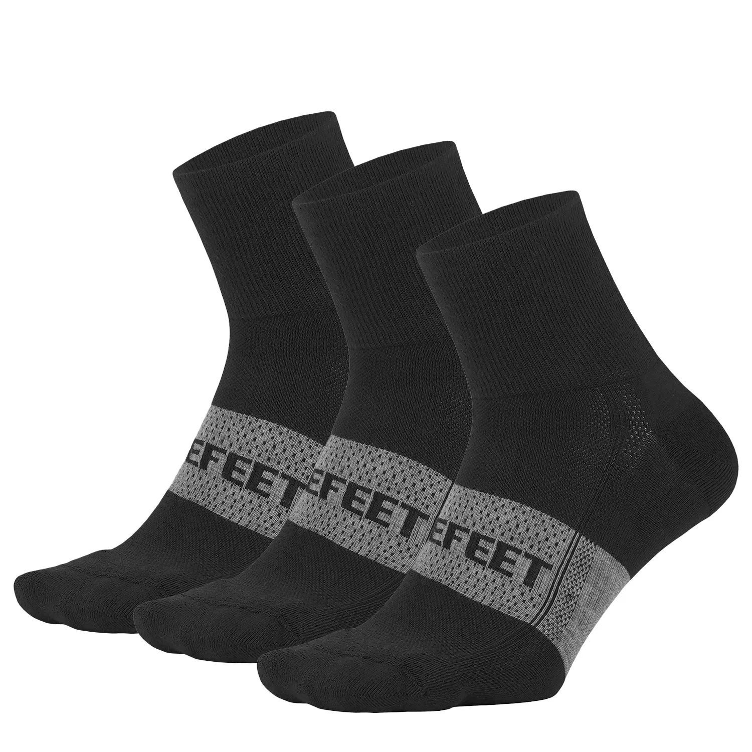 Speede Pro 3" Quarter Socks Bundle: 3 Pairs